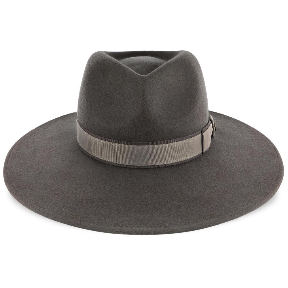 BCBGMAXAZRIA Grey 100%‎ Wool Wide Brim Hat with O-Ring Band NWT Scottie Wide Brim Fedora | Women main image 4