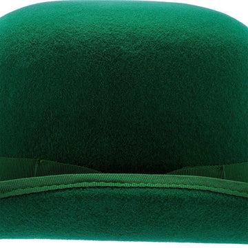 St. Patrick's Day Derby Hat Made from Wool Felt - Emerald Green, XL