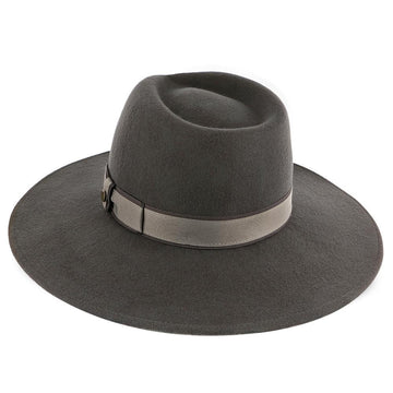 Stingray Walrus Hats Grey Wide Brim Wool Felt Fedora Hat display picture 2